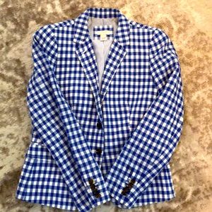 J. Crew plaid blazer